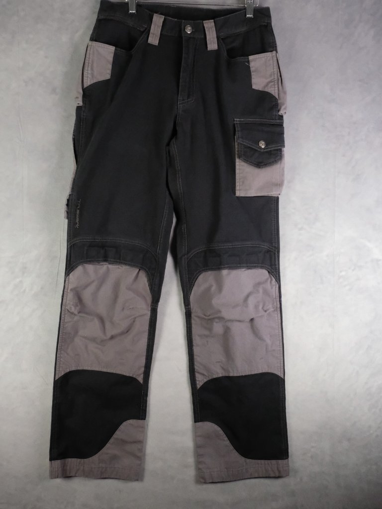 Truewerk Werkpants Mens 32x34 Black Gray Cargo Ripstop Hot Weather Gv-0001